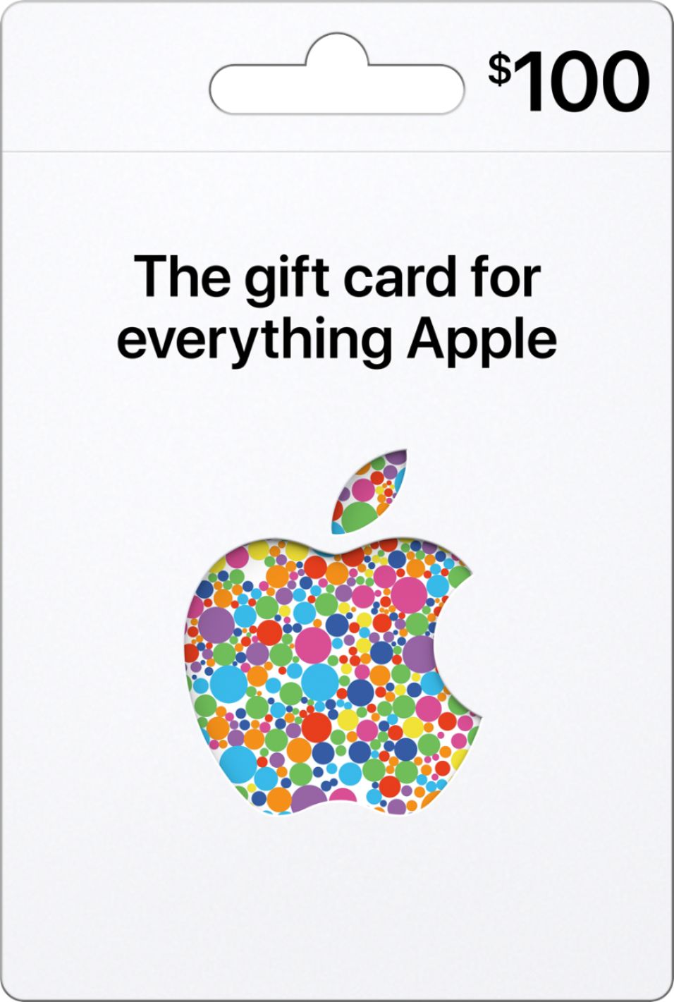 Unused apple gift card